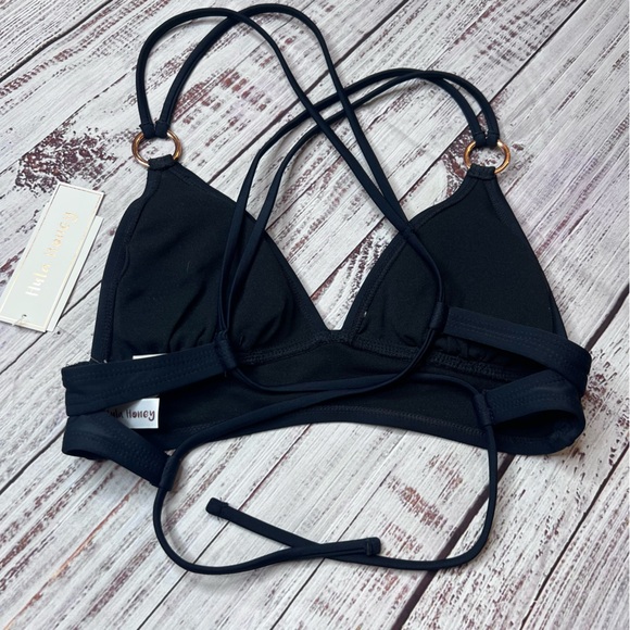 Hula Honey Black Bikini Swim Top - Picture 2 of 4
